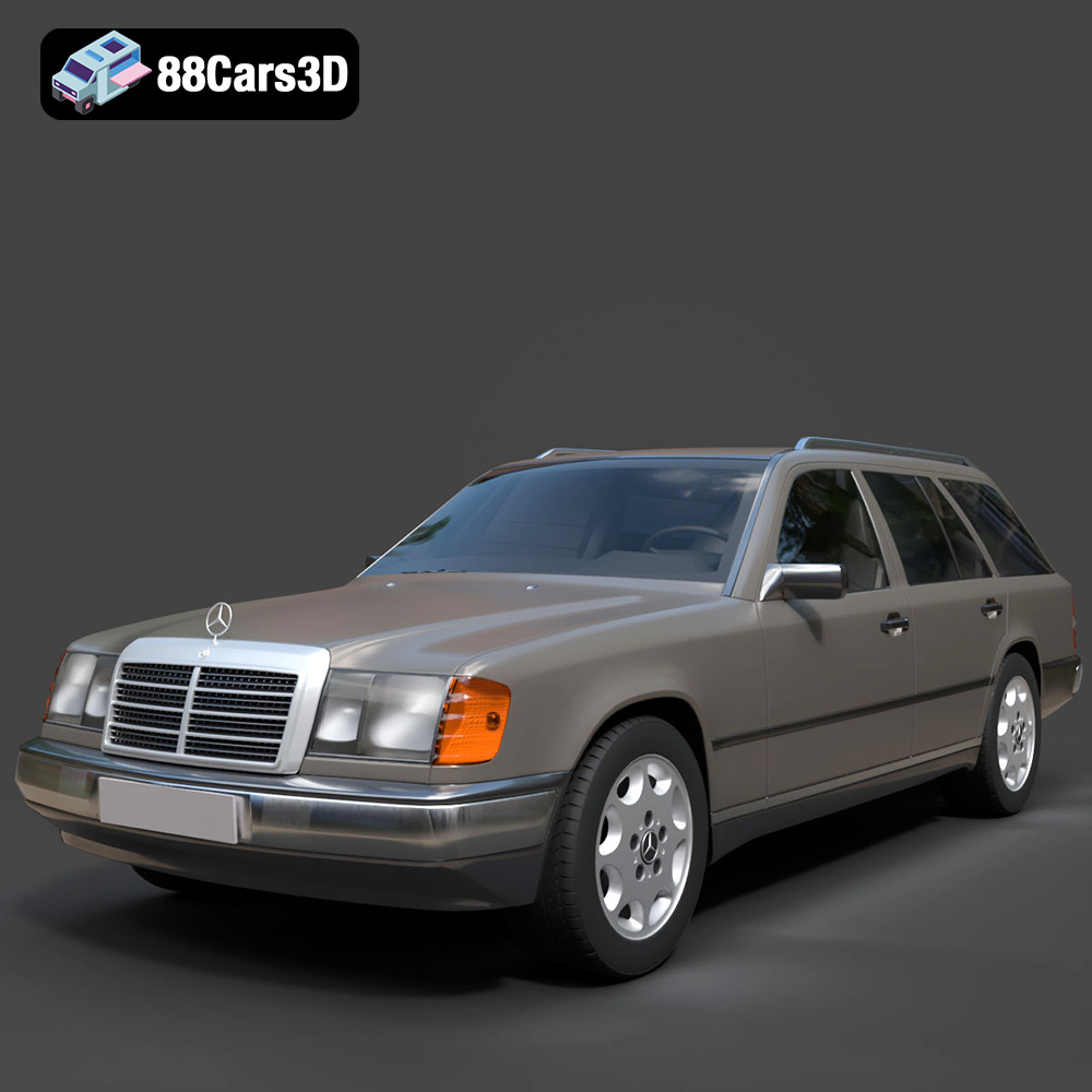 Mercedes E-Class w124 Kombi 3D Model
