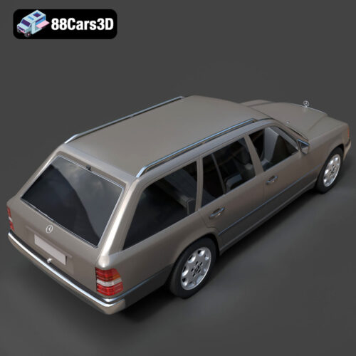 Mercedes E-Class w124 Kombi 3D Model