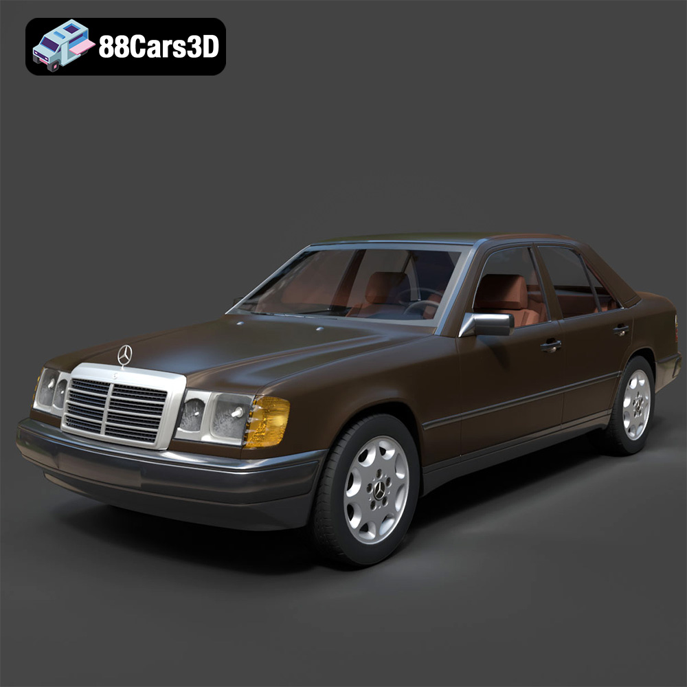 Mercedes W124 Sedan 3D Model