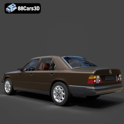 Mercedes W124 Sedan 3D Model