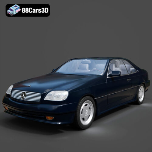 Mercedes 600 SEC W140 1992 3D Model