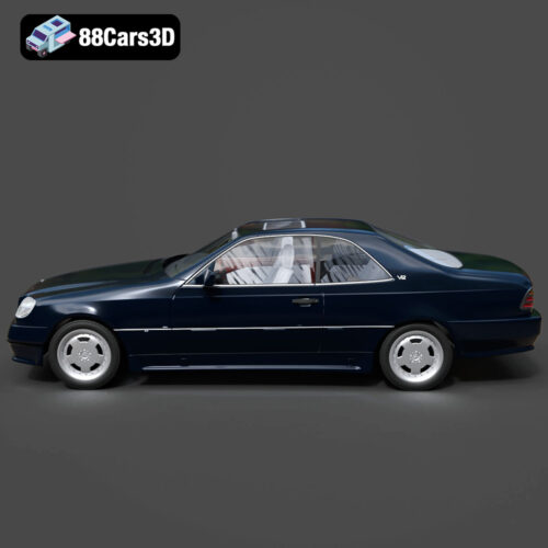 Mercedes 600 SEC W140 1992 3D Model