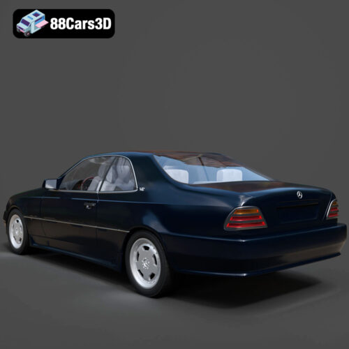 Mercedes 600 SEC W140 1992 3D Model