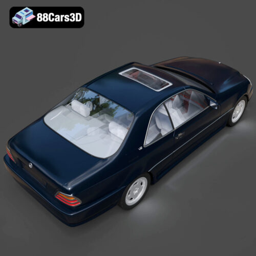 Mercedes 600 SEC W140 1992 3D Model
