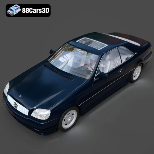 Mercedes 600 SEC W140 1992 3D Model