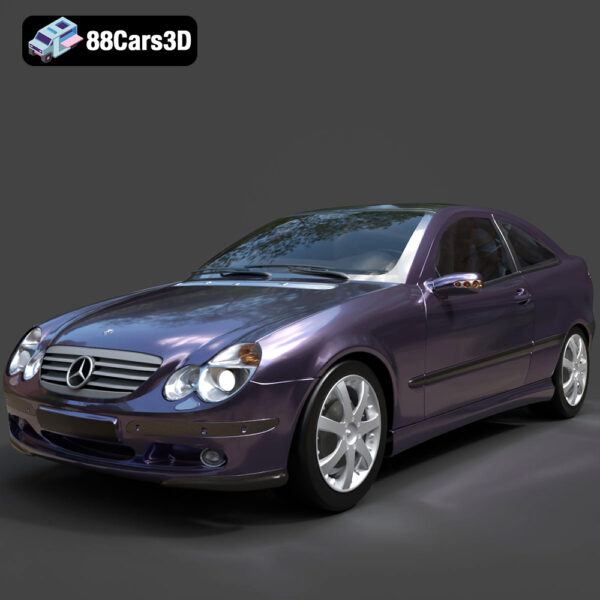 Mercedes-Benz C230 SportCoupé 2005 3D Model - Main Image Mercedes-Benz C230 SportCoupé 2005 3D Model