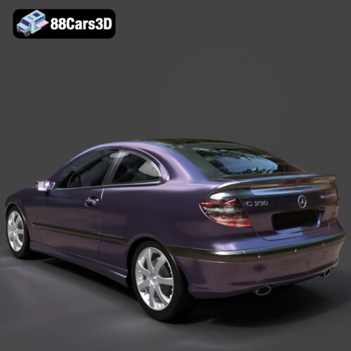 Mercedes-Benz C230 SportCoupé 2005 3D Model