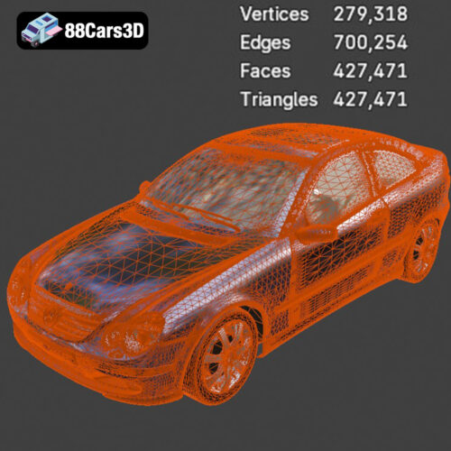 Mercedes-Benz C230 SportCoupé 2005 3D Model