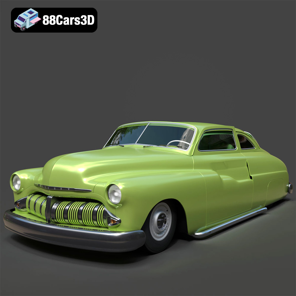 Mercury Coupe 1950 3D Model