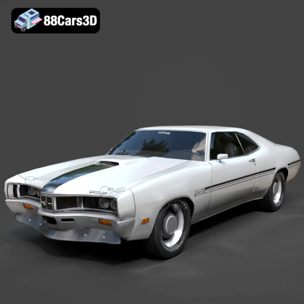 Mercury Cyclone Spoiler 1970 3D Model