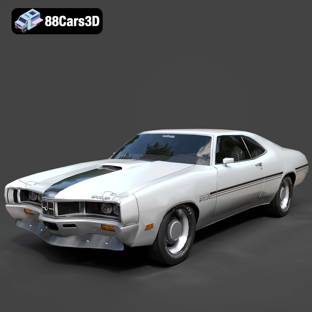 Mercury Cyclone Spoiler 1970 3D Model