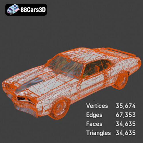 Mercury Cyclone Spoiler 1970 3D Model - Gallery Image 5 Mercury Cyclone Spoiler 1970 3D Model
