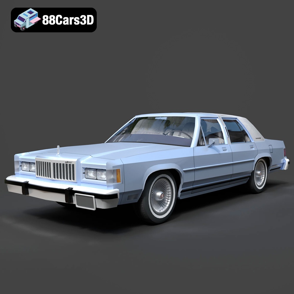 Mercury Grand Marquis LS 1986 3D Model