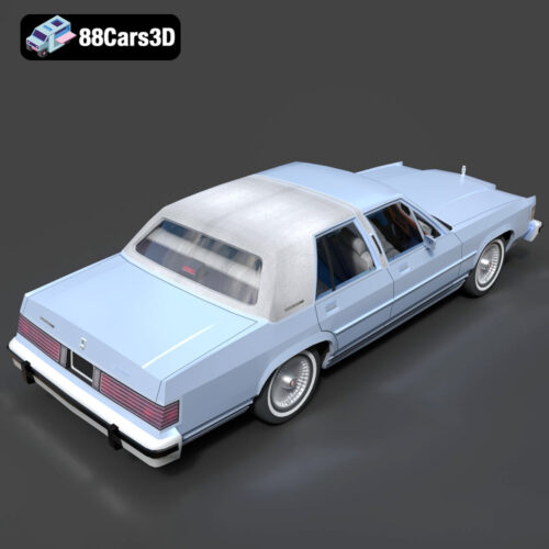 Mercury Grand Marquis LS 1986 3D Model