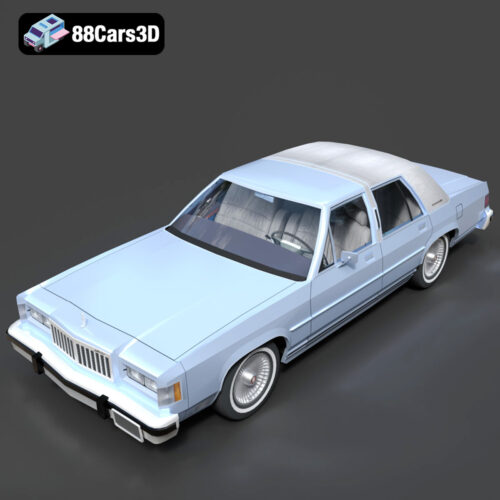 Mercury Grand Marquis LS 1986 3D Model