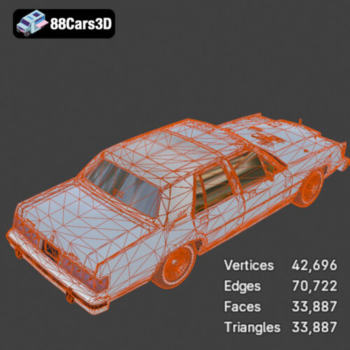 Mercury Grand Marquis LS 1986 3D Model