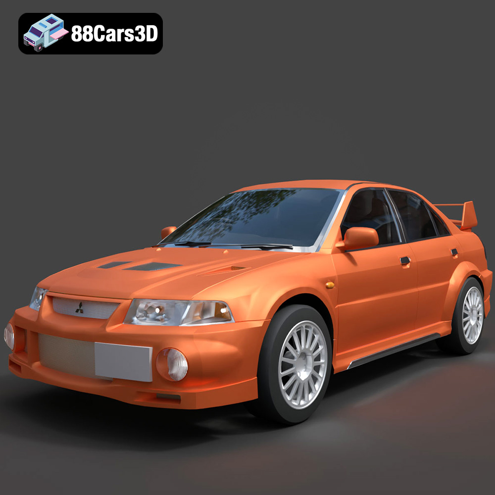 Mitsubishi Lancer Evolution VI 3D Model
