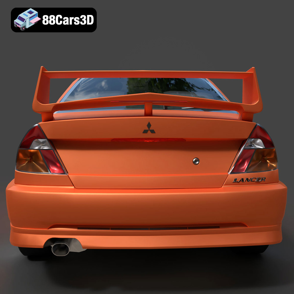 Mitsubishi Lancer Evolution VI 3D Model - 88Cars3D Download 3D Car ...