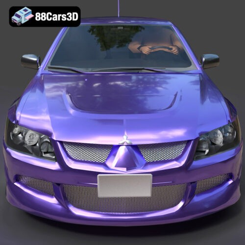 Mitsubishi Lancer Evolution VIII 2003 3D Model - Gallery Image 1 Mitsubishi Lancer Evolution VIII 2003 3D Model