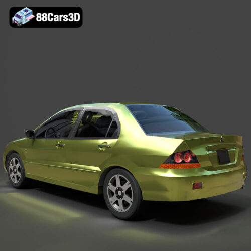 Mitsubishi Lancer IX-001 3D Model - Gallery Image 7 Mitsubishi Lancer IX-001 3D Model