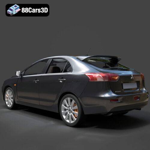 Mitsubishi Lancer Sportback 2009 3D Model