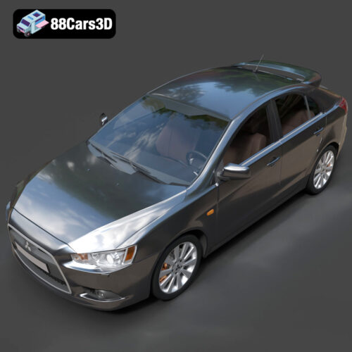 Mitsubishi Lancer Sportback 2009 3D Model