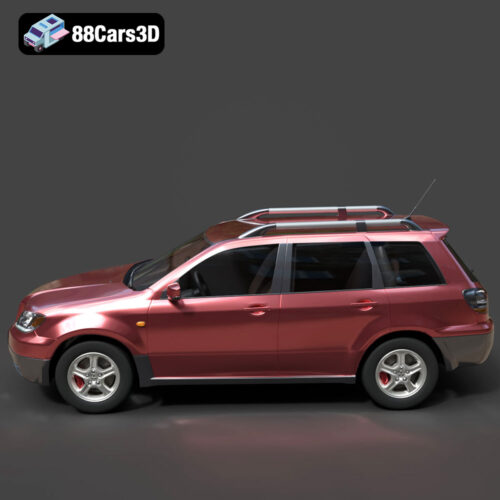 Mitsubishi Outlander 2022 3D Model - Gallery Image 1 Mitsubishi Outlander 2022 3D Model