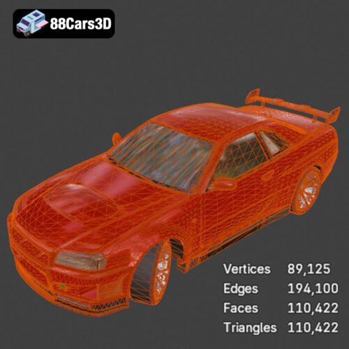 Nissan Skyline 3D Model - Gallery Image 1 Nissan Skyline 3D Model