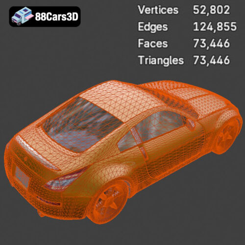 Nissan 350Z 3D Model - Gallery Image 1 Nissan 350Z 3D Model