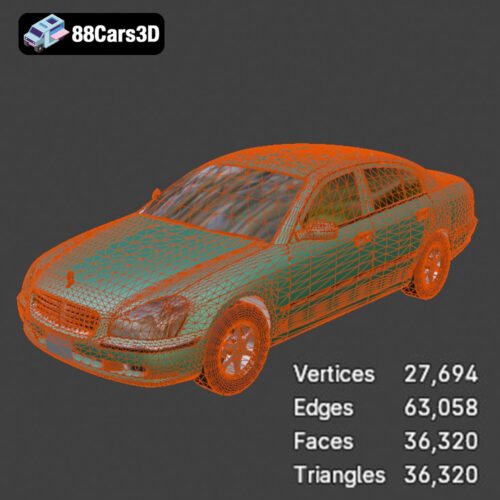 Nissan Cima Infiniti Q45 2007 3D Model