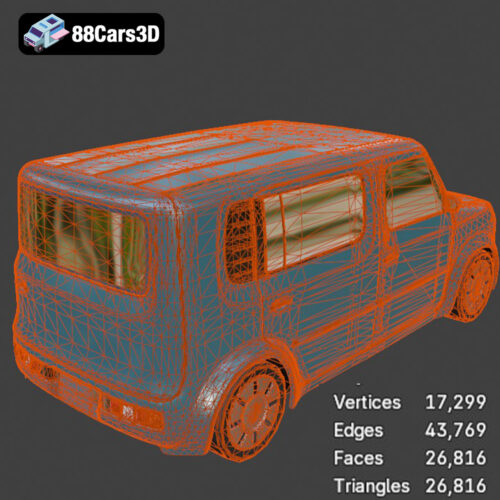 Nissan Cube 3D Model