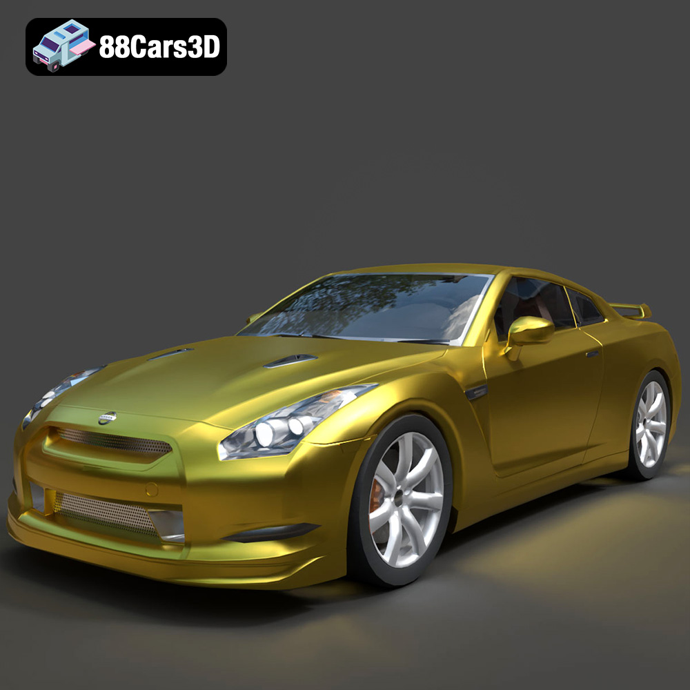 Nissan GT-R 2008 3D Model