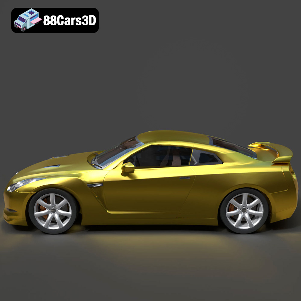 Nissan GT-R 2008 3D Model