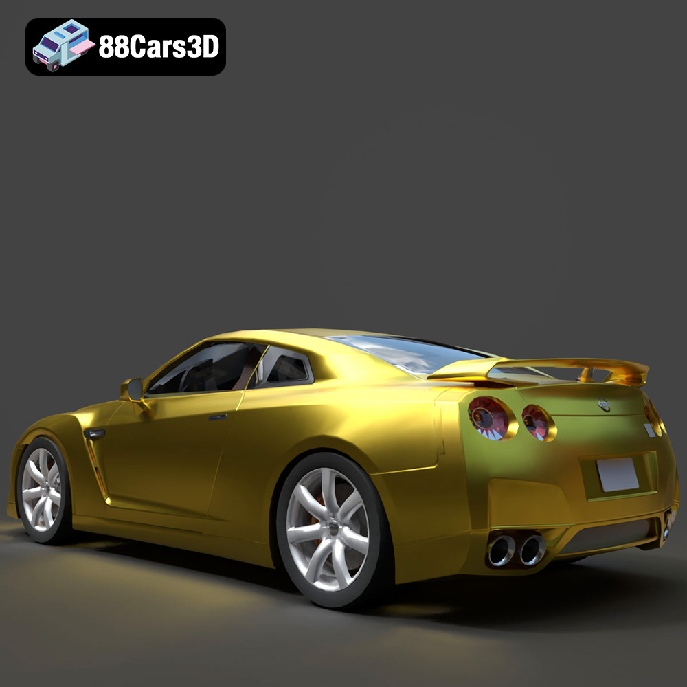 Nissan GT-R 2008 3D Model