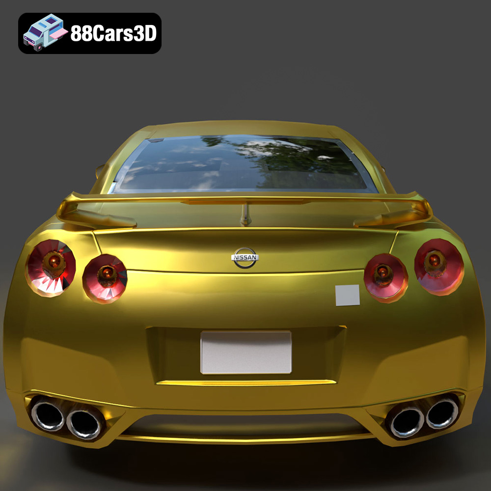 Nissan GT-R 2008 3D Model