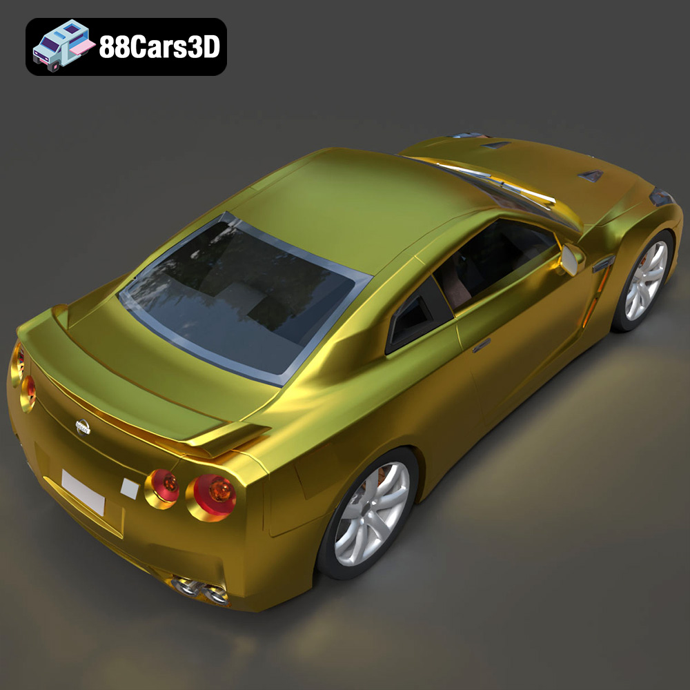 Nissan GT-R 2008 3D Model