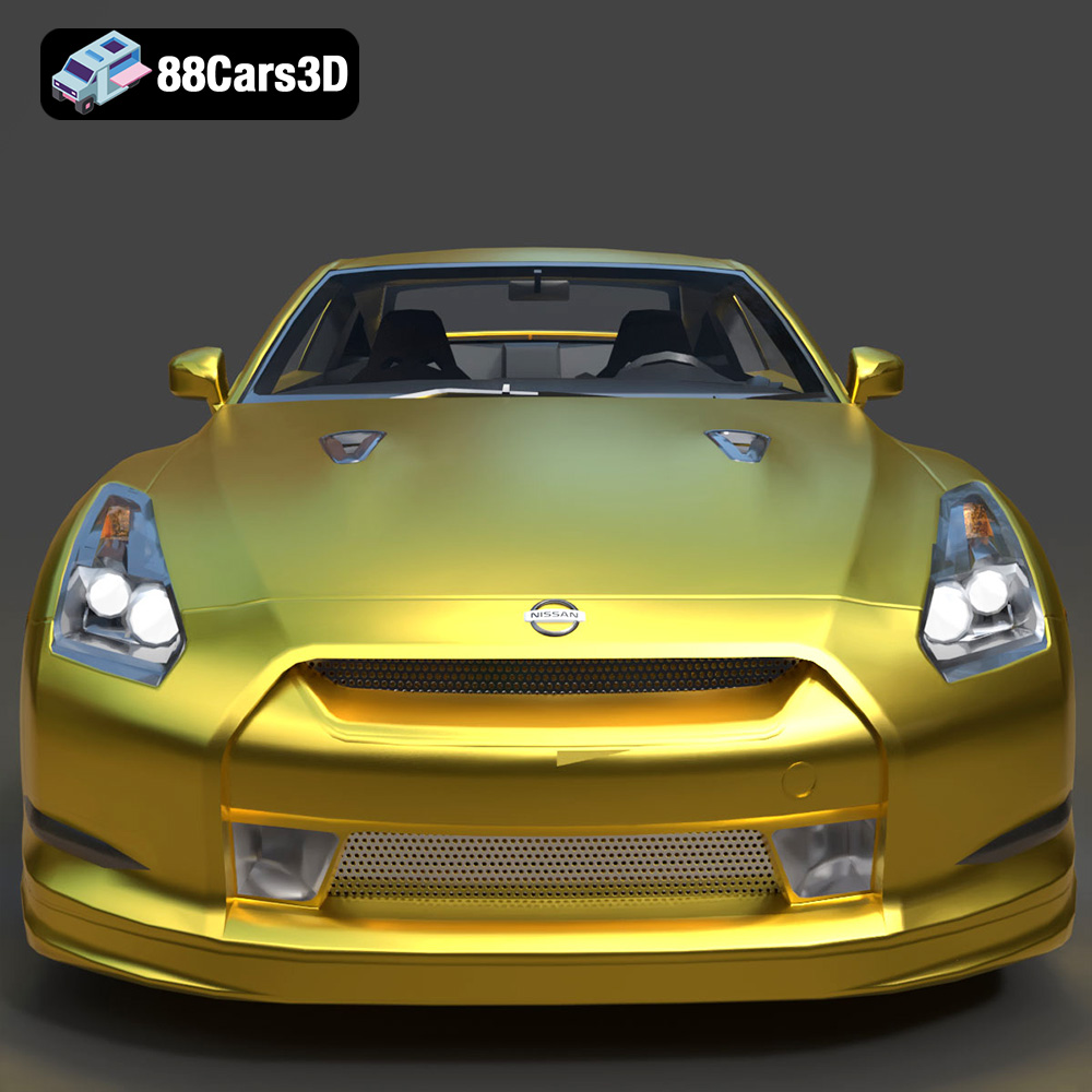 Nissan GT-R 2008 3D Model
