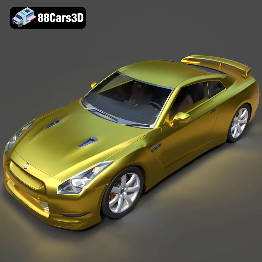 Nissan GT-R 2008 3D Model