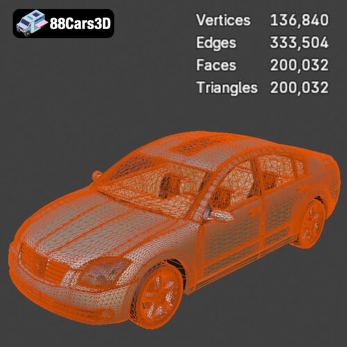 Nissan Maxima-008 2025 3D Model - Gallery Image 1 Nissan Maxima-008 2025 3D Model