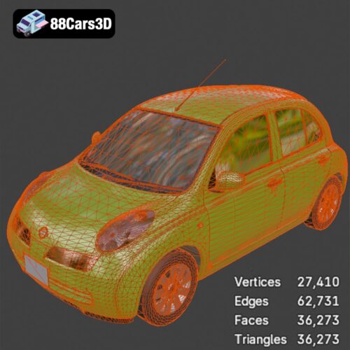 Nissan Micra 5-Door 2025 3D Model