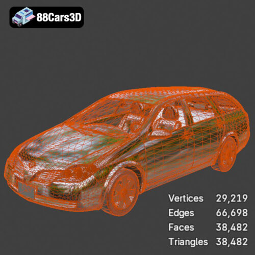 Nissan Primera Wagon 2001 3D Model