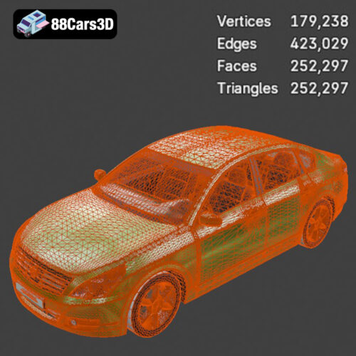 Nissan Teana 2001 3D Model
