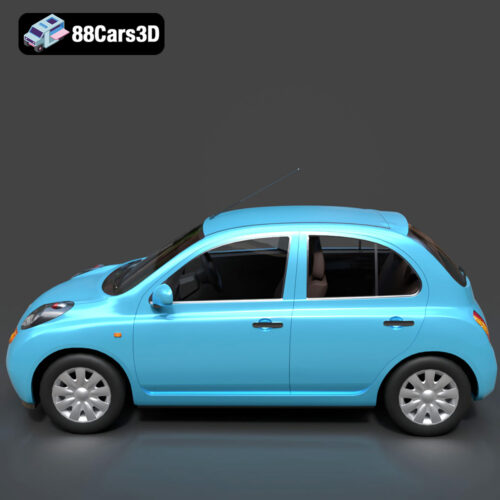 Nissan March 2025 3D Model - Gallery Image 1 Nissan March 2025 3D Model