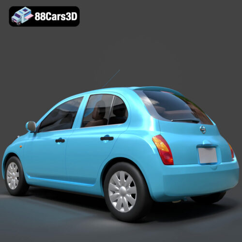 Nissan March 2025 3D Model - Gallery Image 3 Nissan March 2025 3D Model