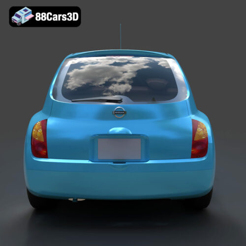 Nissan March 2025 3D Model - Gallery Image 6 Nissan March 2025 3D Model