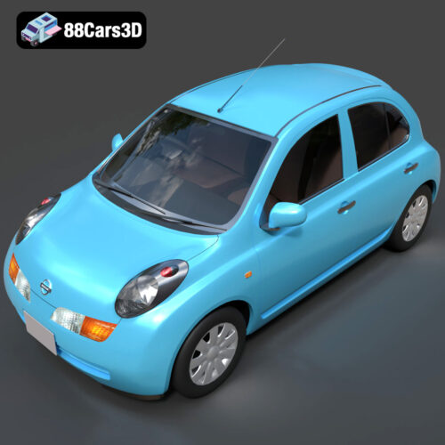 Nissan March 2025 3D Model - Gallery Image 2 Nissan March 2025 3D Model