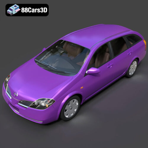 Nissan Primera Wagon 3D Model - Gallery Image 3 Nissan Primera Wagon 3D Model