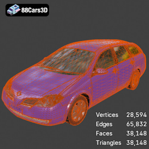 Nissan Primera Wagon 3D Model - Gallery Image 4 Nissan Primera Wagon 3D Model