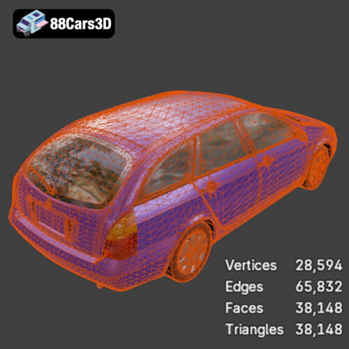 Nissan Primera Wagon 3D Model - Gallery Image 7 Nissan Primera Wagon 3D Model