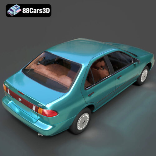 Nissan Sentra GXE 1996 3D Model - Gallery Image 5 Nissan Sentra GXE 1996 3D Model